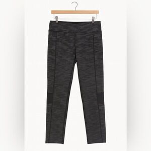 Calvin Klein Black Printed Elastic Waistband Side Pocket Womens Leggings Medium